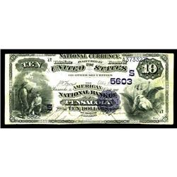 Pensacola, FL - $10 1882 Date Back Fr. 545 The American Pensacola, FL
