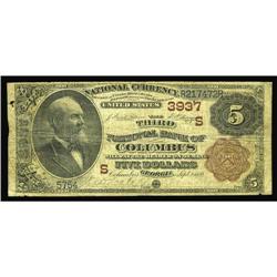 Columbus, GA - $5 1882 Brown Back Fr. 474 The Third NB Columbus, GA