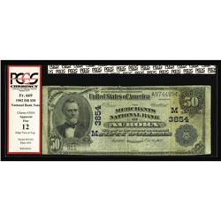 Aurora, IL - $50 1902 Date Back Fr. 669 The Merchants N Aurora, IL