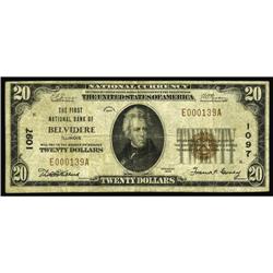 Belvidere, IL - $10 1929 Ty. 1 The First NB Ch. # 1097T Belvidere, IL