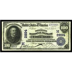 Chicago, IL - $100 1902 Date Back Fr. 689 The Continent Chicago, IL