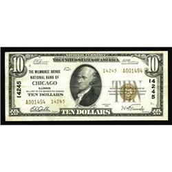 Chicago, IL - $10 1929 Ty. 2 The Milwaukee Avenue NB Ch Chicago, IL