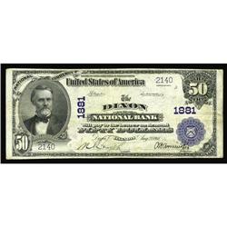 Dixon, IL - $50 1902 Plain Back Fr. 679 The Dixon NB Ch Dixon, IL