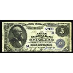 Jacksonville, IL - $5 1882 Date Back The Ayers NB Jacksonville, IL