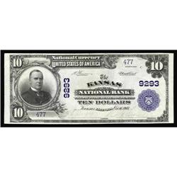 Kansas, IL - $10 1902 Plain Back Fr. 626 The Farmers NB Kansas, IL