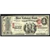 Lincoln, IL - $1 Original Fr. 382 The First NB Ch. # 21 Lincoln, IL