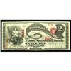 Lincoln, IL - $2 Original Fr. 389 The First NB Ch. # 21 Lincoln, IL
