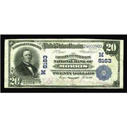 Morris, IL - $20 1902 Plain Back Fr. 651 The Farmers & Morris, IL
