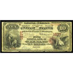 Pekin, IL - $10 Original Fr. 412 The First NB Ch. # 163 Pekin, IL