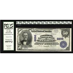 Peoria, IL - $50 1902 Plain Back Fr. 682 The Commercial Peoria, IL