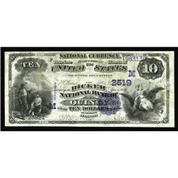Quincy, IL - $10 1882 Value Back Fr. 577 The Ricker NB Quincy, IL