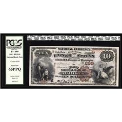 Aurora, IN - $10 1882 Brown Back Fr. 480 The First NB C Aurora, IN