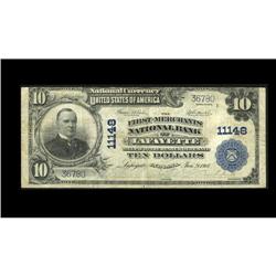 La Fayette, IN - $10 1902 Plain Back Fr. 632 The First- La Fayette, IN