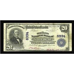 South Bend, IN - $20 1902 PB The Merchants NB South Bend, IN