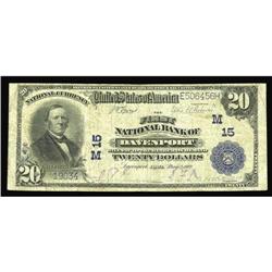 Davenport, IA - $20 1902 Plain Back Fr. 650 The First N Davenport, IA