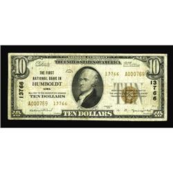 Humboldt, IA - $10 1929 Ty. 2 The First NB Humboldt, IA