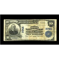 Clay Center, KS - $10 1902 Plain Back Fr. 624 The Peopl Clay Center, KS