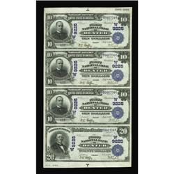 Dexter, KS - $10-$10-$10-$20 1902 Date Back Fr. 618/644 Dexter, KS