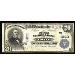 Troy, KS - $20 1902 Plain Back Fr. 651 The First NB Ch. Troy, KS