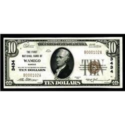 Wamego, KS - $10 1929 Ty. 1 The First NB Ch. # 3434A lo Wamego, KS