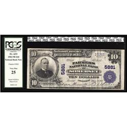 Somerset, KY - $10 1902 Plain Back Fr. 633 The Farmers Somerset, KY