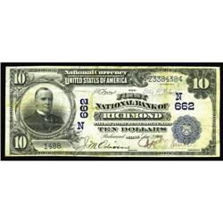 Richmond, ME - $10 1902 Date Back Fr. 616 The First NB Richmond, ME
