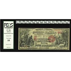 Boston, MA - $5 1875 Fr. 401 The Broadway NB Ch. # 551T Boston, MA