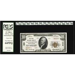 Easthampton, MA - $10 1929 Ty. 2 The First NB Ch. # 428 Easthampton, MA