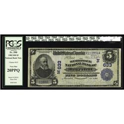 Haverhill, MA - $5 1902 Date Back Fr. 590 The Merrimack Haverhill, MA