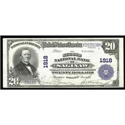 Saginaw, MI - $20 1902 Plain Back Fr. 654 Saginaw, MI