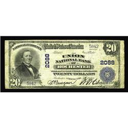 Rochester, MN - $20 1902 Plain Back Fr. 655 The Union N Rochester, MN