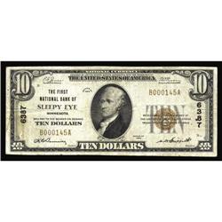 Sleepy Eye, MN - $10 1929 Ty. 1 The First NB Ch. # 6387 Sleepy Eye, MN