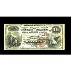 Saint Louis, MO - $10 1882 Brown Back Fr. 484 The NB of Saint Louis, MO