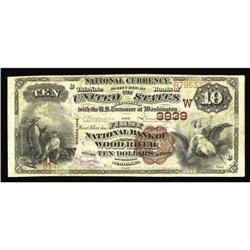 Wood River, NE - $10 1882 Brown Back Fr. 483 The First Wood River, NE