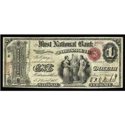 Portsmouth, NH - $1 Original Fr. 380 The First NB Ch. Portsmouth, NH