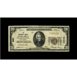 Flemington, NJ - $20 1929 Ty. 1 The Hunterdon County NB Flemington, NJ