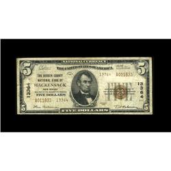 Hackensack, NJ - $5 1929 Ty. 2 The Bergen County NB Ch Hackensack, NJ