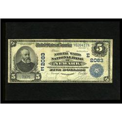 Newark, NJ - $5 1902 Date Back Fr. 594 The North Ward N Newark, NJ