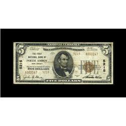 Perth Amboy, NJ - $5 1929 Ty. 2 The First NB Ch. # 521 Perth Amboy, NJ
