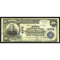 Princeton, NJ - $10 1902 Plain Back Fr. 629 The First N Princeton, NJ