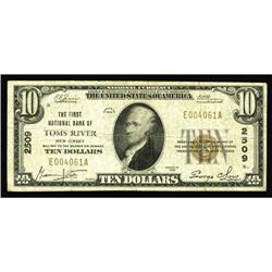 Toms River, NJ - $10 1929 Ty. 1 The First NB Ch. # 250 Toms River, NJ