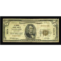 Wildwood, NJ - $5 1929 Ty. 1 The Marine NB Ch. # 6278Wh Wildwood, NJ