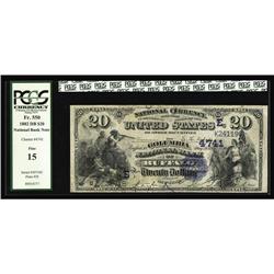 Buffalo, NY - $20 1882 Date Back Fr. 550 The Columbia N Buffalo, NY