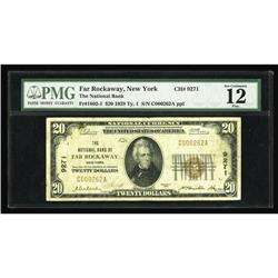 Far Rockaway, NY - $20 1929 Ty. 1 The NB Ch. # 9271Her Far Rockaway, NY