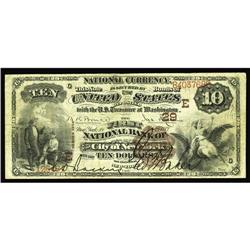 New York, NY - $10 1882 Brown Back Fr. 479 The First NB New York, NY