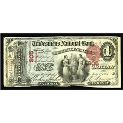 New York, NY - $1 1875 Fr. 383 The Tradesmen''s NB Ch. New York, NY