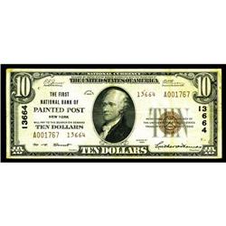 Painted Post, NY - $10 1929 Ty. 2 The First NB Ch. # 13 Painted Post, NY