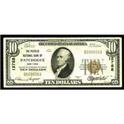 Patchogue, NY - $10 1929 Ty. 1 The Peoples NB Ch. # 127 Patchogue, NY