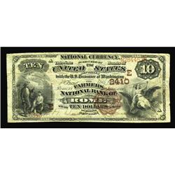 Rome, NY - $10 1882 Brown Back Fr. 490 The Farmers NB Rome, NY