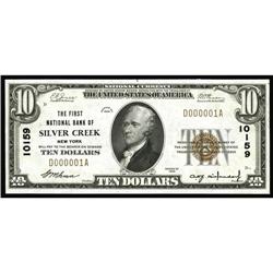 Silver Creek, NY - $10 1929 Ty. 1 The First NB Ch. # 1 Silver Creek, NY